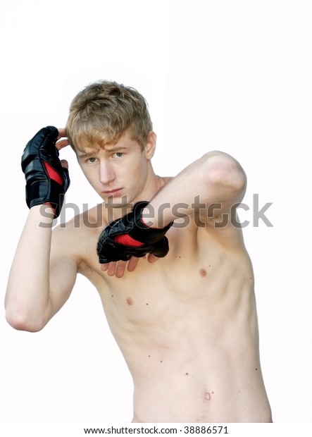 Teen Fighter Blocking Stock Photo (Edit Now) 38886571