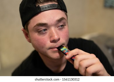 Teen Is Getting Ready To Vape With THC