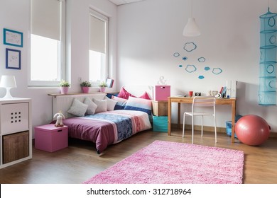 Teen Girl Bedroom And Space For Study