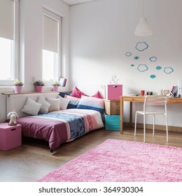 Teen Girl Bedroom Space Study Stock Photo 364930304 | Shutterstock