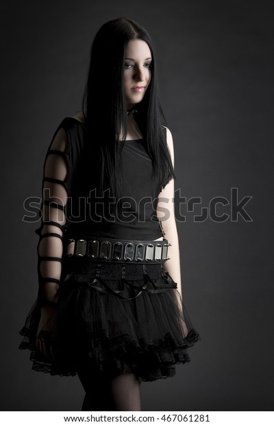 Gothic Girl With Teen Whip