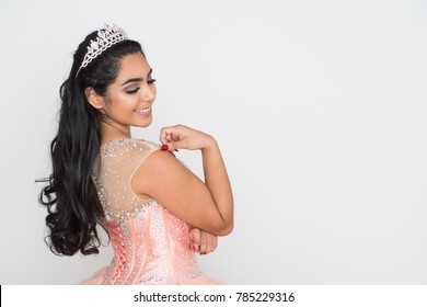 Teen Girl Competing In A Beauty Pageant