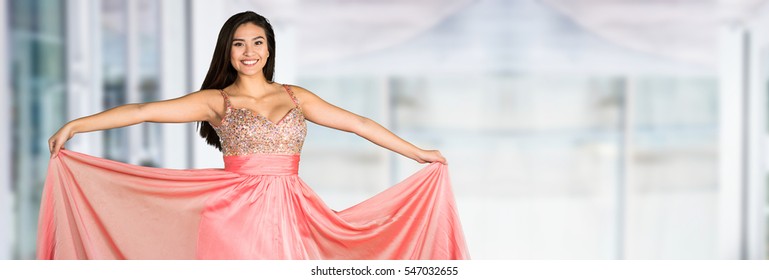Teen Girl Going To Her Prom Or Dance