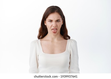 Teen Girl Showing Tongue Dislike Aversion Stock Photo 1939937641 ...