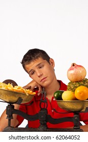 Teen  Missing His Junk Food After A Fruit Diet