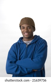 Teen Portrait On White Background