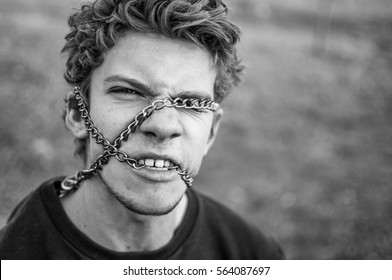 Teen Punk Guy Portrait	