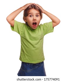 Teen Scared Girl Child Opened Her Stock Photo 175774091 | Shutterstock