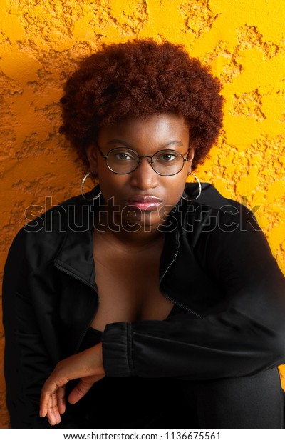 Teenage African American Girl Short Red Stock Photo Edit Now