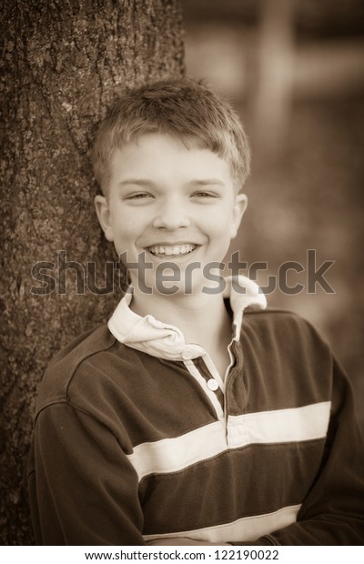 Teenage Boy Blonde Hair Blue Eyes Stock Photo Edit Now 122190022