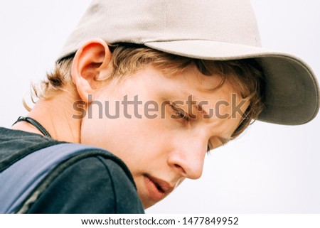 Teenage boy portrait - Cap Ferret, Aquitaine, France