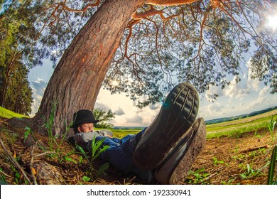 421 Boy sleeping under tree Stock Photos, Images & Photography ...