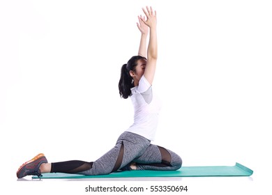 Young Woman Falling Terrified Isolated On Stock Photo 188021987 ...