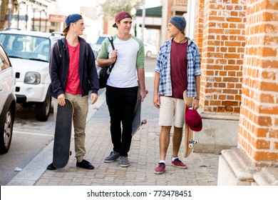 Teenage Friends Walking Street Stock Photo 773478451 | Shutterstock