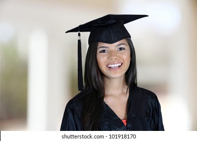 Teenage Girl About To Have Her High School Graduation