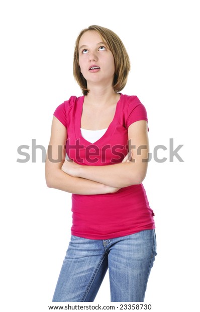 Teenage Girl Attitude Rolling Her Eyes Stock Photo Edit Now 23358730