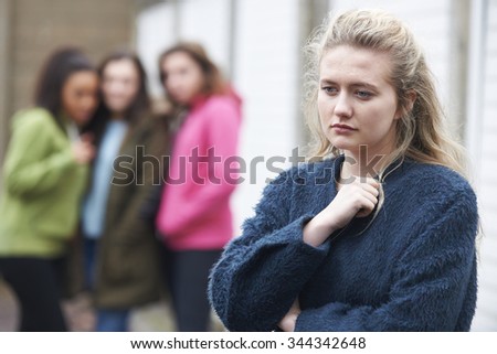 Teenage Girl Being Talked About By Peers