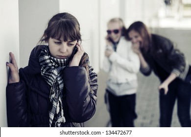 Teenage girl calling on the phone - Powered by Shutterstock