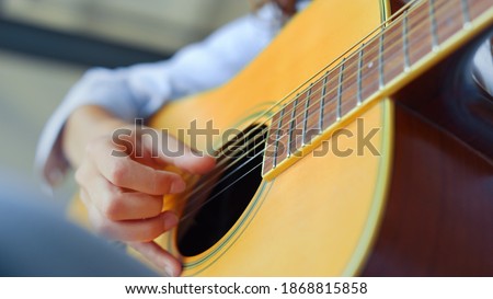 Similar – Image, Stock Photo Strings of a guitar