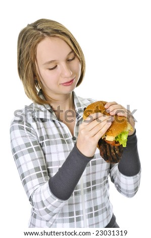 Similar – Foto Bild lecker Hamburger Hand