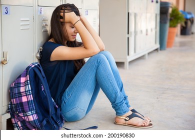 Teenage Girl Stressed Out About Some High School Drama