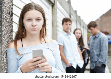 Teenage Girl Victim Bullying By Text Stock Photo 541641667 | Shutterstock