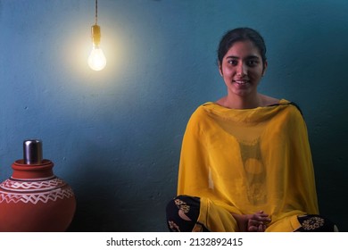 Teenage Rural Girl Sitting At Home