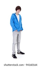 Teenager Boy Standing - Isolated