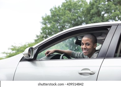 Teenager Driving Car