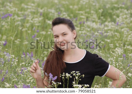 Teenager girl outdoor. Near Kiev,Ukraine