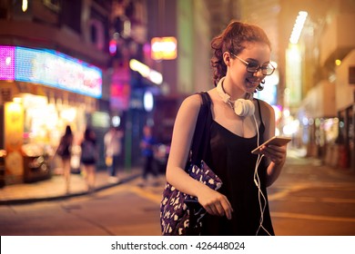 Teenager Hanging Out At Night