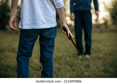 Teenager With Knife, Prepared To Commit Crime