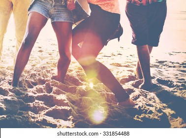 Teenagers Friends Beach Party Happiness Concept - Powered by Shutterstock