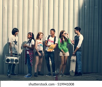 Teenagers Lifestyle Casual Culture Youth Style Concept