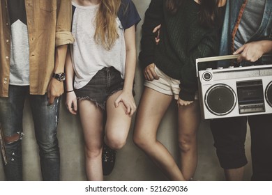 Teenagers Lifestyle Casual Culture Youth Style Concept - Shutterstock ID 521629036