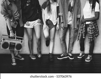 Teenagers Lifestyle Casual Culture Youth Style Concept