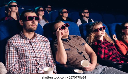 Teenagers Movie Theater Sitting Watching Movie Stock Photo 1670770624 ...