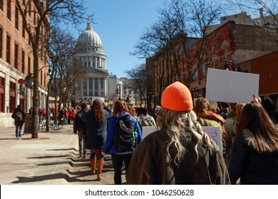 Teens Marching To The Capitol In Protest Of Gun Violence