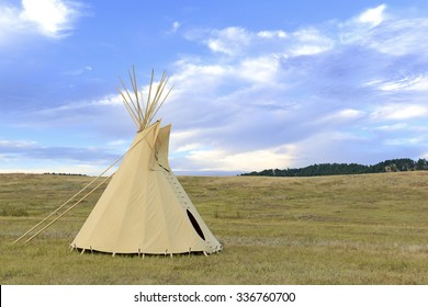 Teepee (tipi) As Used By Native Americans In The Great Plains And American West