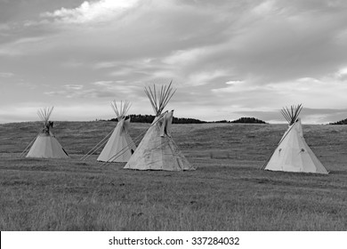 Teepee (tipi) As Used By Native Americans In The Great Plains And American West