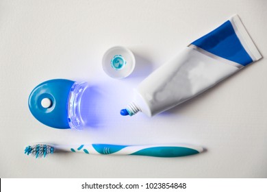 Teeth Whitening Set Including Toothpaste, Toothbrush And LED Light