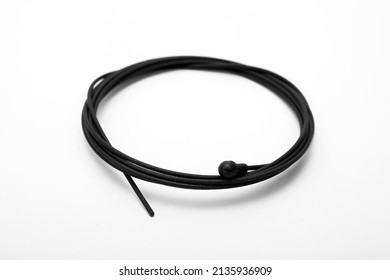 Teflon Brake Cables On White Background