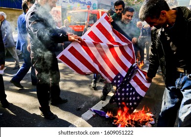 Tehran, Iran - 4 November 2018: Anti-USA Protests In Iran