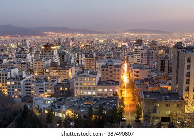 Tehran At Night, Tehran, Iran