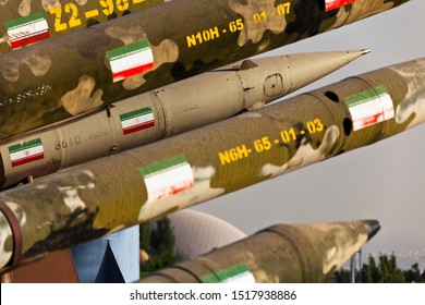 Tehran - September 9, 2019, Military Museum, Offensive Missiles Of The Armed Forces Of The Islamic Republic Of Iran