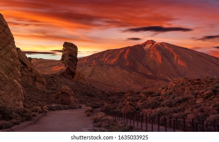 Teide, Tenerife taken at sunset - Shutterstock ID 1635033925