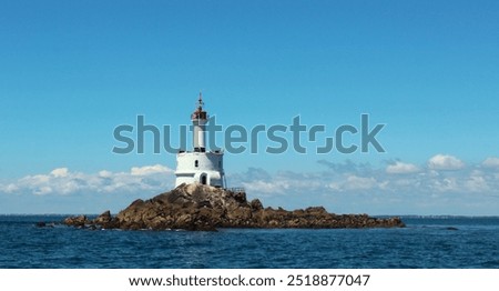 
Teignouse lighthouse under the sun