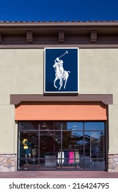 TEJON RANCH, CA/USA - SEPTEMBER 5, 2014: Polo Ralph Lauren store exterior. Polo Ralph Lauren designs, markets and sells high end men's, women's and children's apparel.