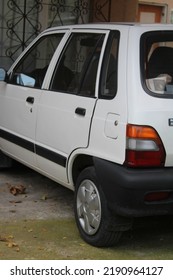 Tekirdag, Turkey - 01 01 2022: White Small Car