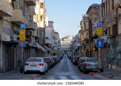 Tel Aviv Israel 23.07.2022 Street In The Florentine Neighborhood